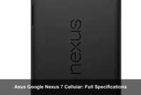 Asus Google Nexus 7 Cellular: Full Specifications
